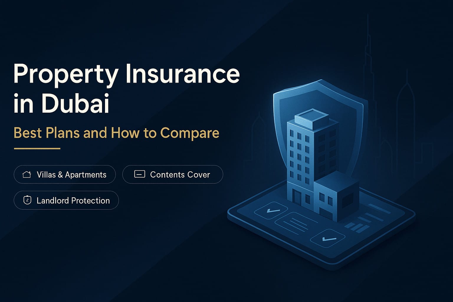 Property Insurance in Dubai: Best Plans and How to Compare