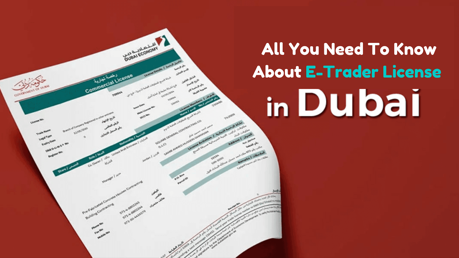 E-Trader License in Dubai: Everything You Need to Know