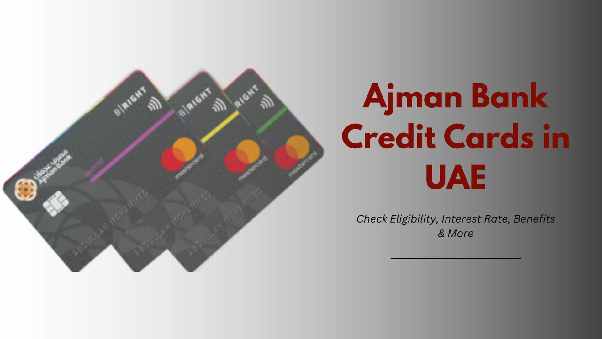 Ajman Bank Credit Card – Check Eligibility, Interest Rate, Benefits & More