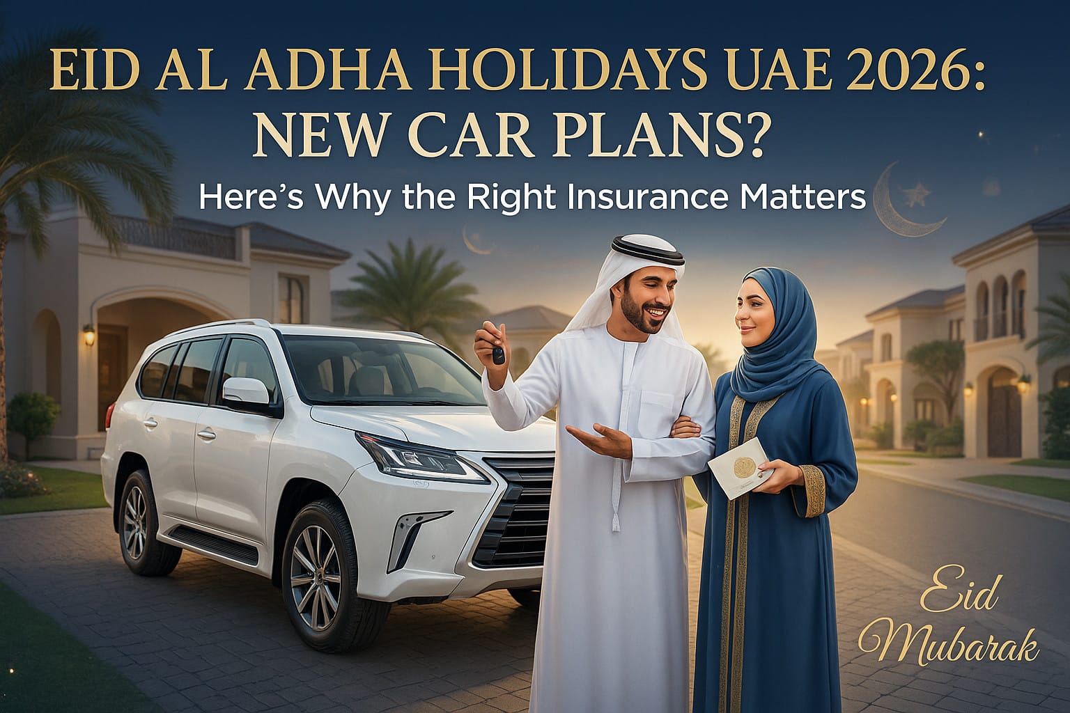 Eid Al Adha Holidays UAE 2026: New Car Plans? Here’s Why the Right Insurance Matters