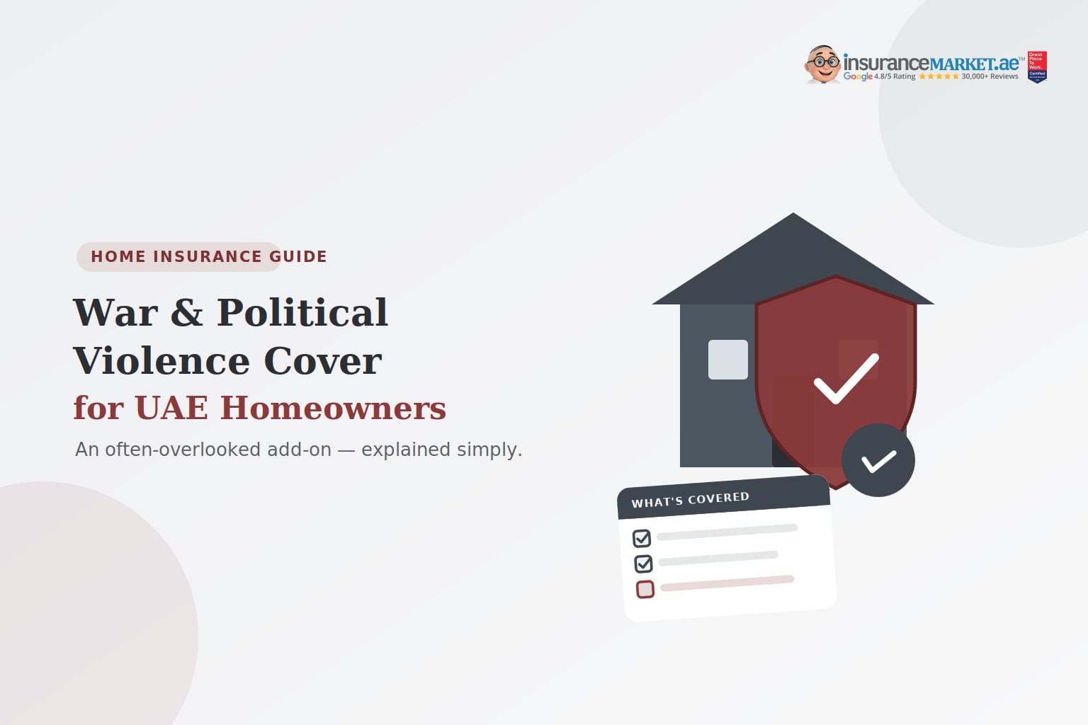 War & Political Violence Cover for UAE Homeowners