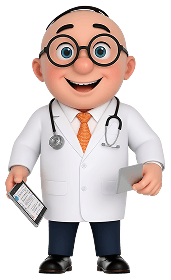 Alfred dressed as a doctor