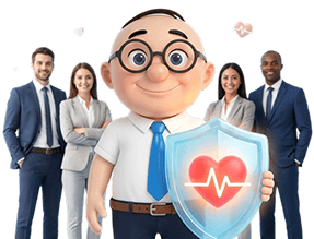 Corporate team covered by a large-group health scheme Corporate team covered by a large-group health scheme
