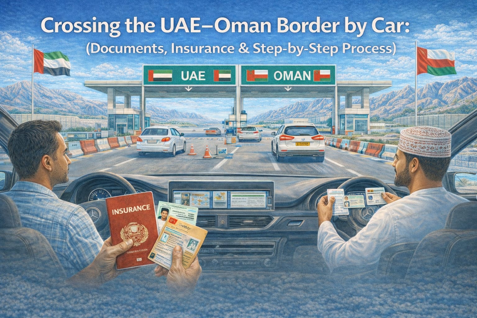 Crossing the UAE–Oman Border by Car: Complete Guide (Documents, Insurance & Step‑by‑Step Process) Crossing the UAE–Oman Border by Car: Complete Guide (Documents, Insurance & Step‑by‑Step Process)