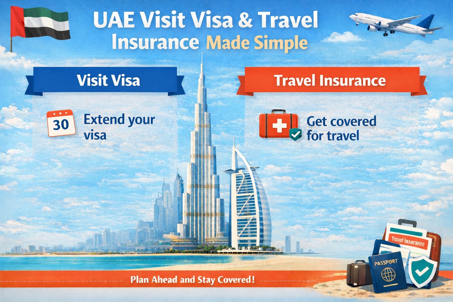 UAE Visit Visa Extension and Travel Insurance Renewal Guide UAE Visit Visa Extension and Travel Insurance Renewal Guide