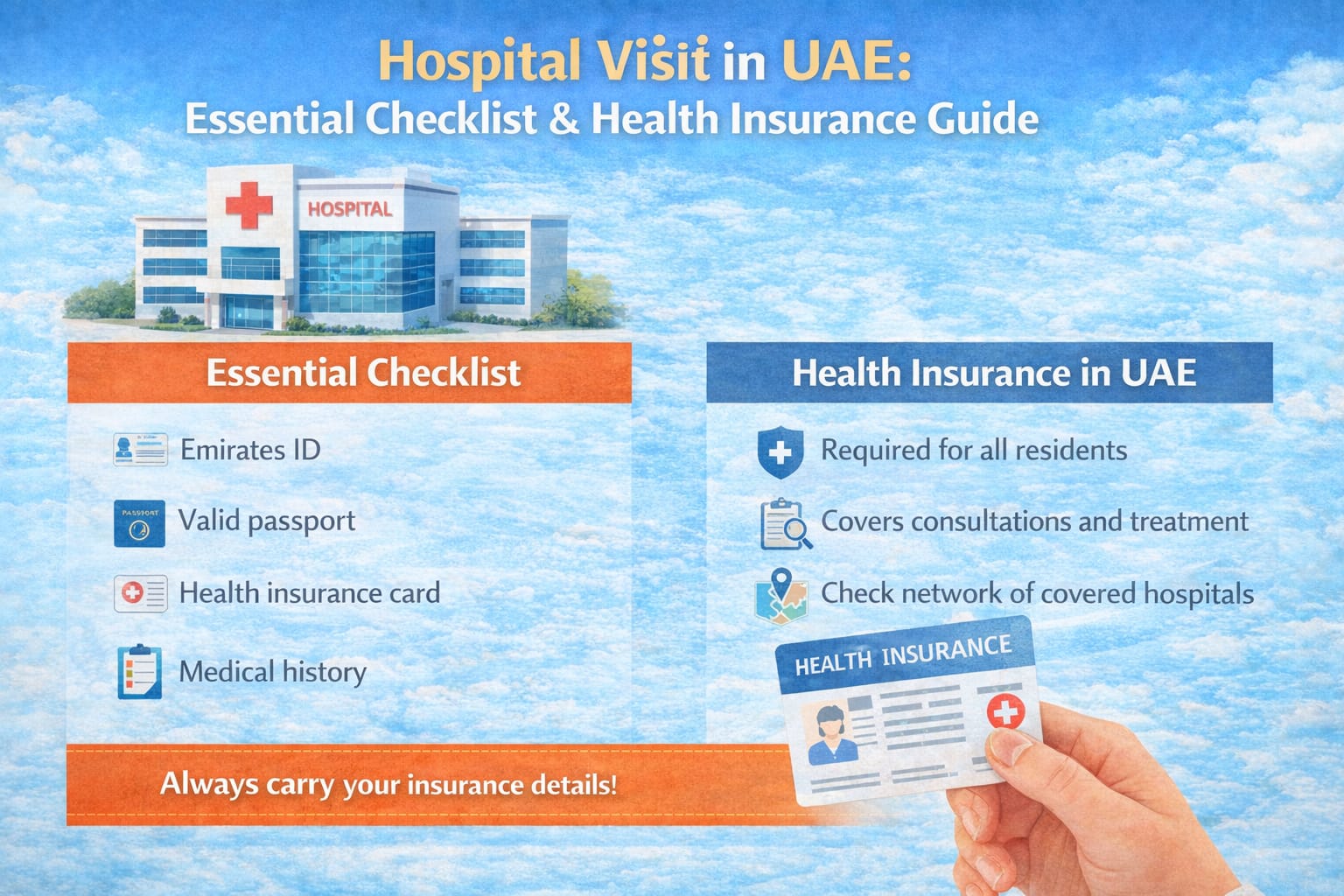 Hospital Visit in the UAE: Essential Checklist and Why Health Insurance Matters Hospital Visit in the UAE: Essential Checklist and Why Health Insurance Matters