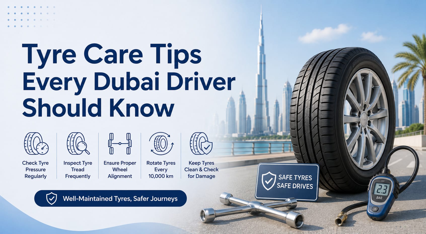 Tyre Care Tips Every Dubai Driver Should Know: Why It Matters for Car Insurance Tyre Care Tips Every Dubai Driver Should Know: Why It Matters for Car Insurance