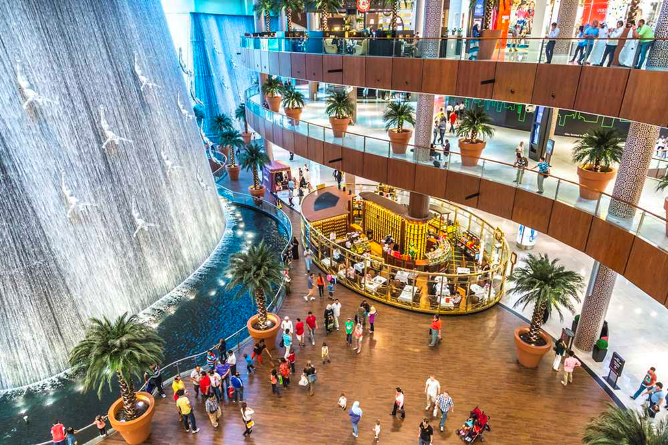 waterfall dubai mall