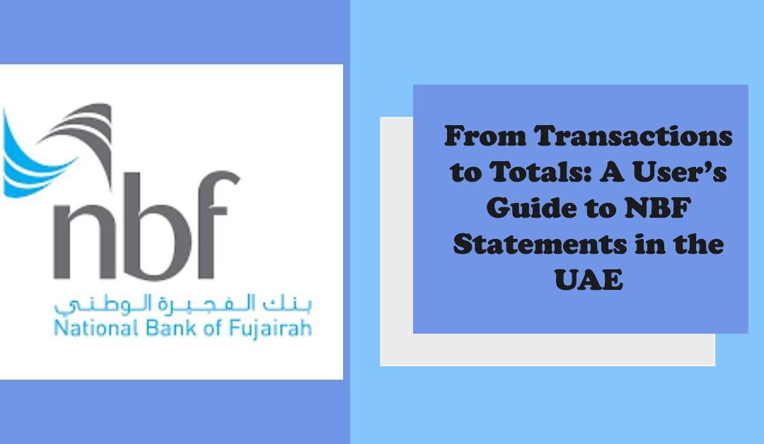 A User’s Guide to NBF Statements in the UAE