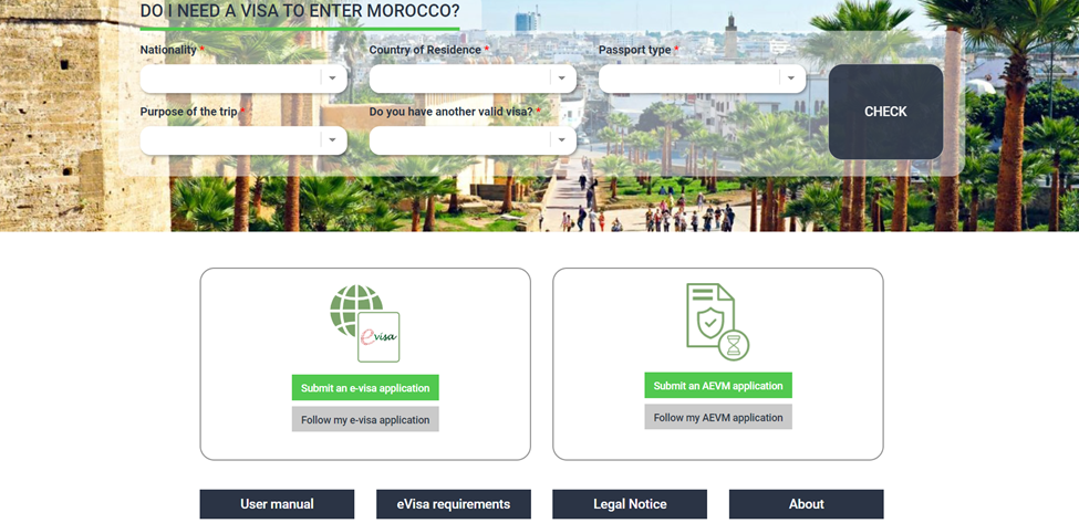 Morocco E-Visa Application