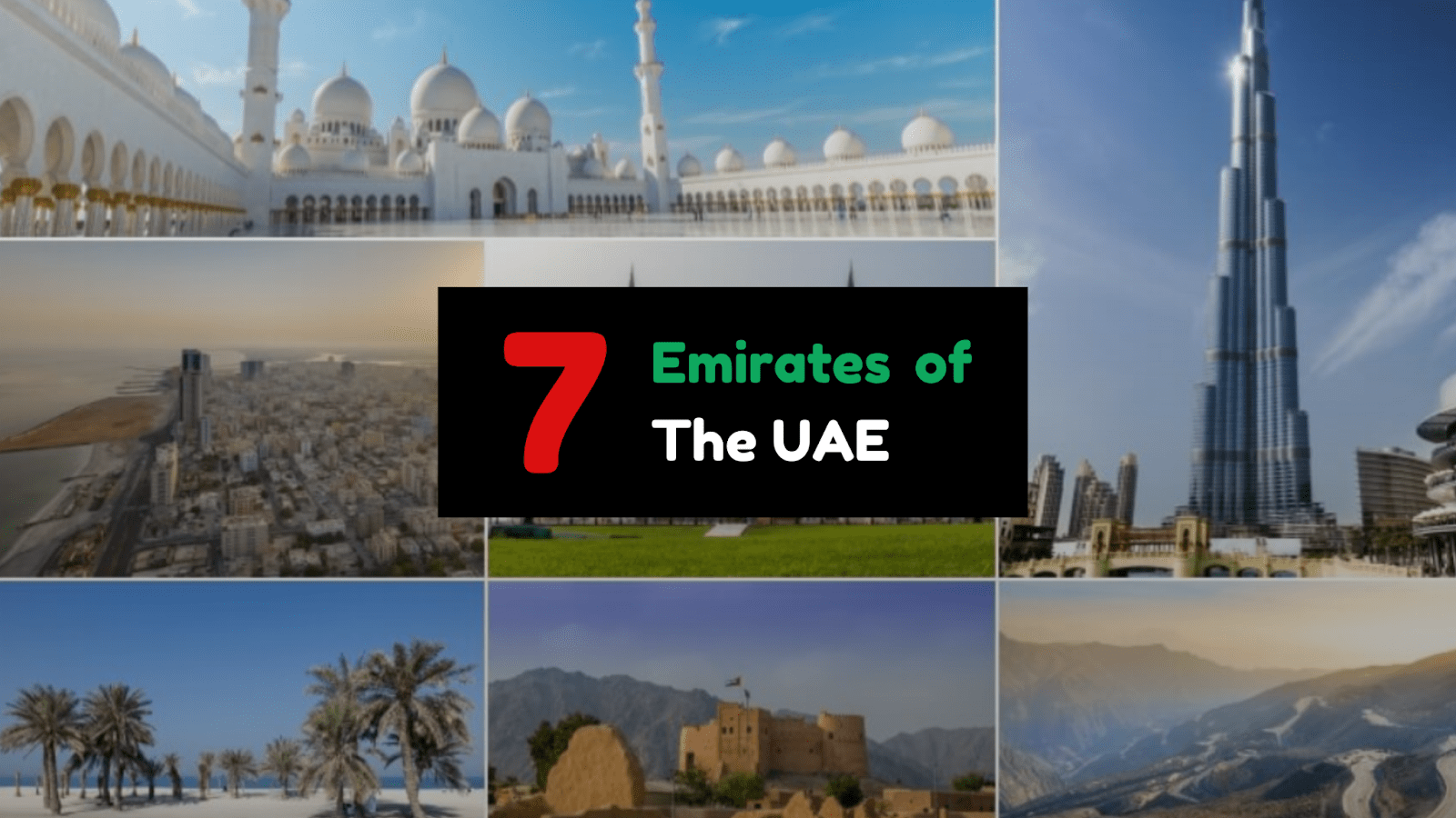 7 Emirates of UAE
