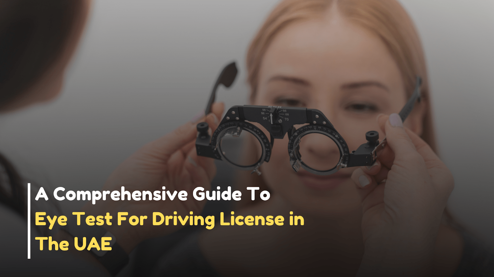 Eye Test For Driving License