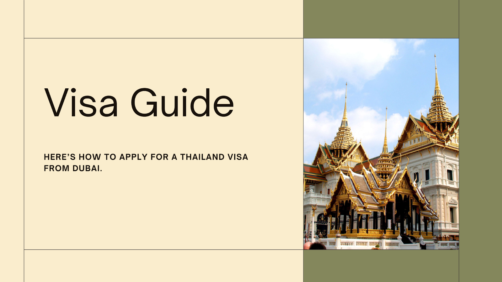 thailand visa from dubai