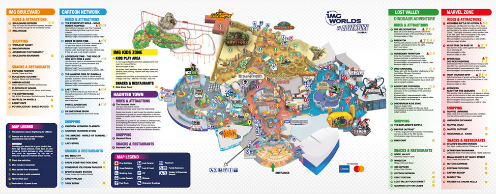 IMG World Dubai Map