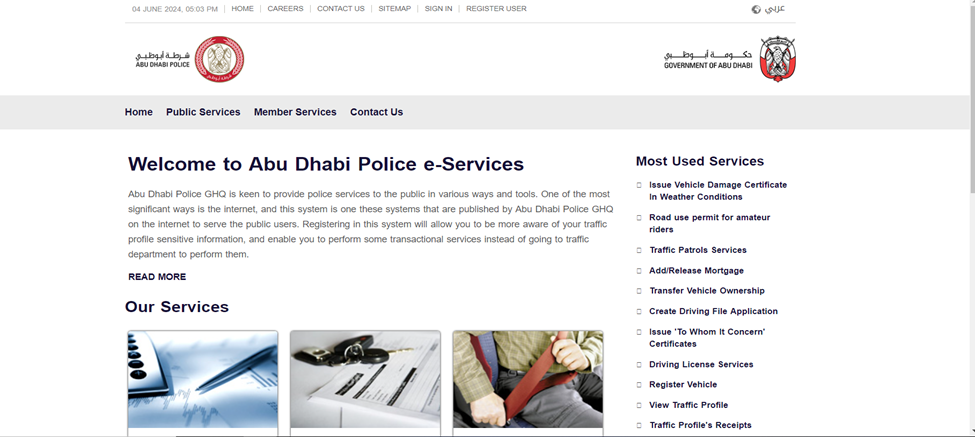 Abu Dhabi Driving License Renewal Through Abu Dhabi Police