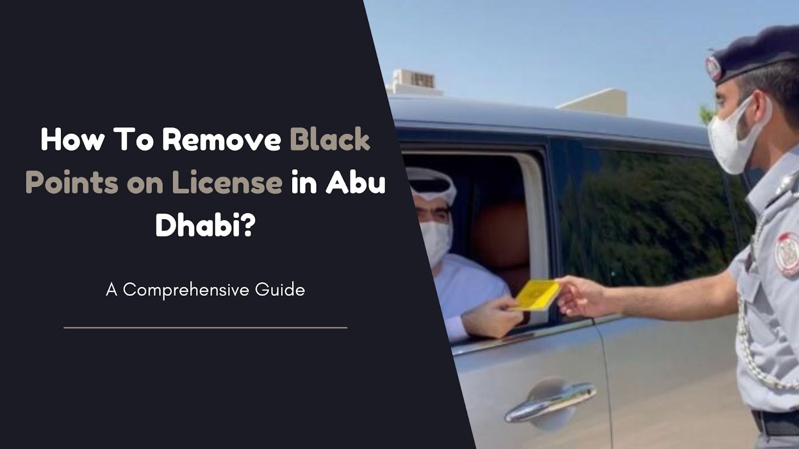 How To Remove Black Points on License in Abu Dhabi