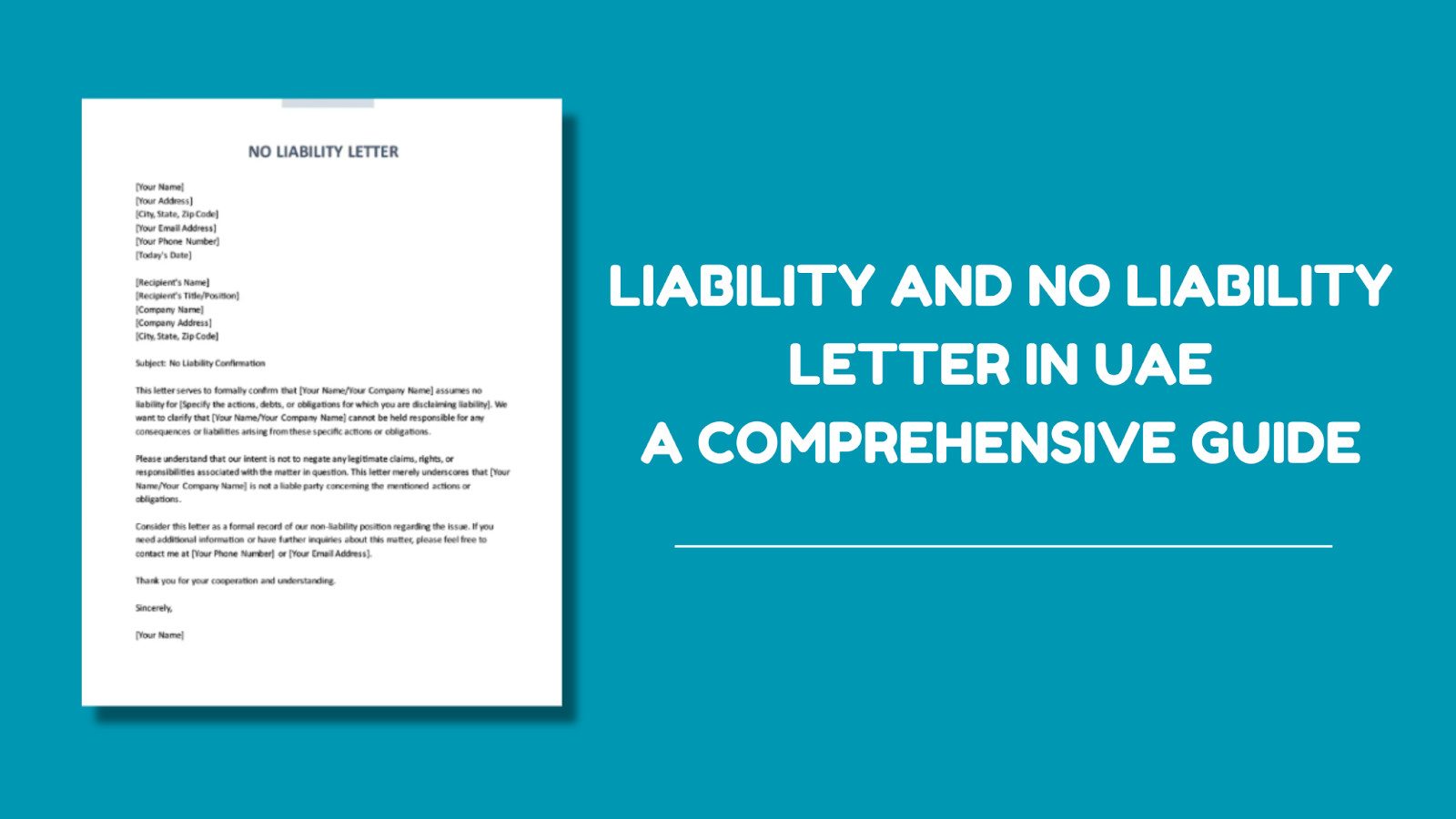 Liability vs. No Liability Letters