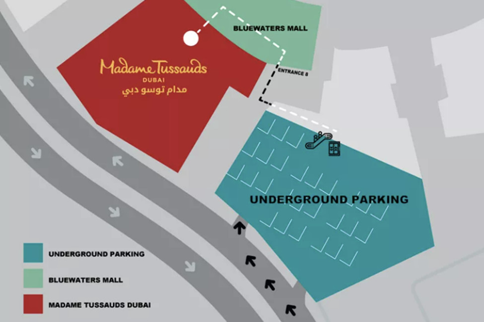 Madame Tussauds Dubai Map