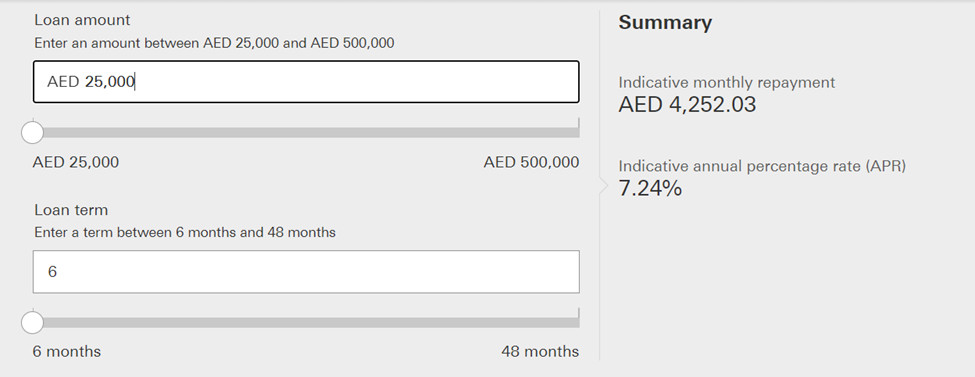 HSBC Personal Loan EMI Calculator