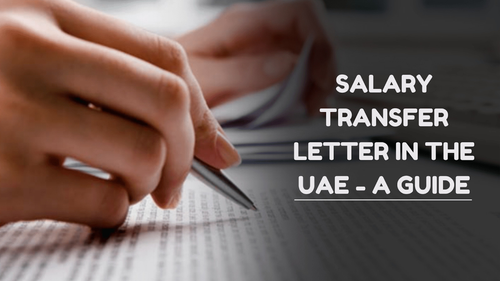 salary transfer letter