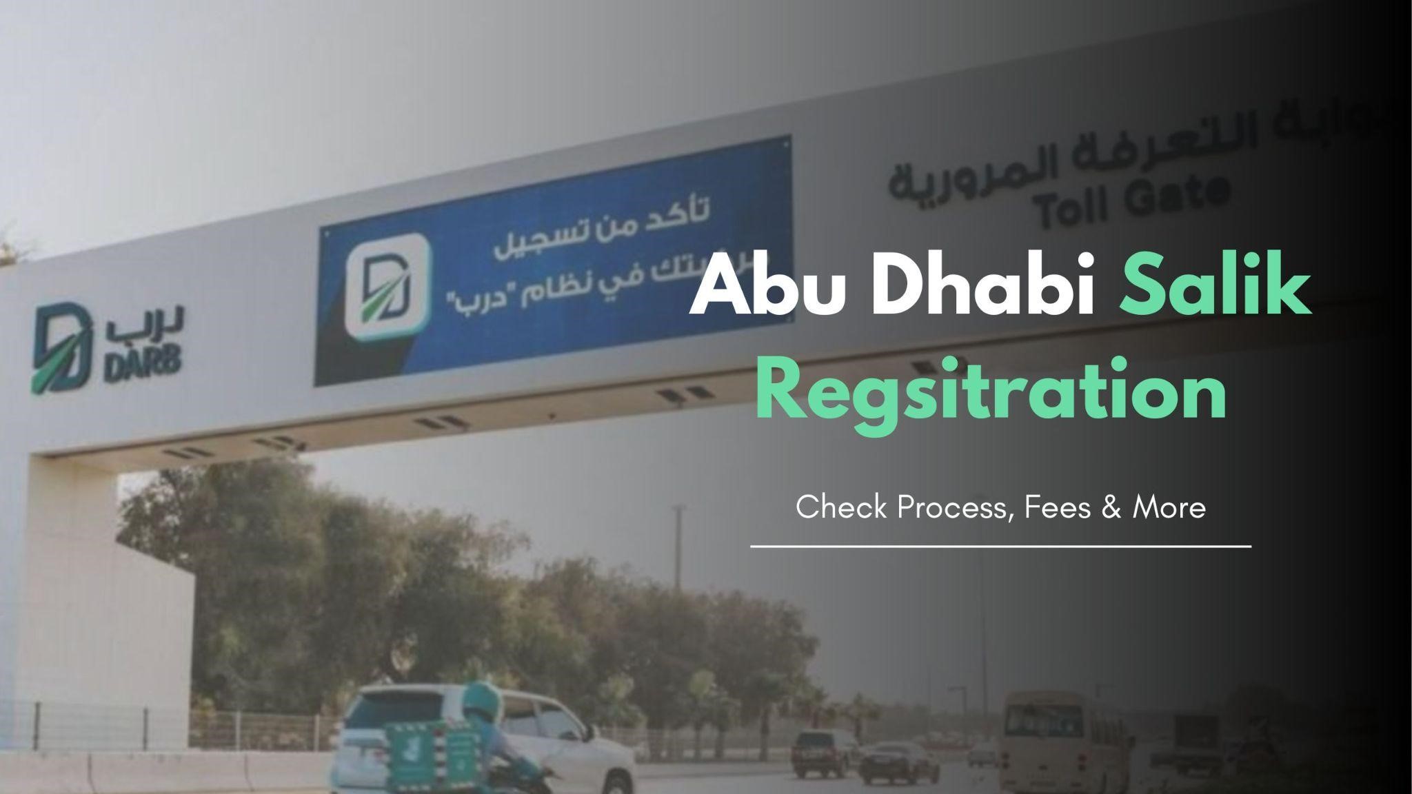 Abu Dhabi Salik Registration