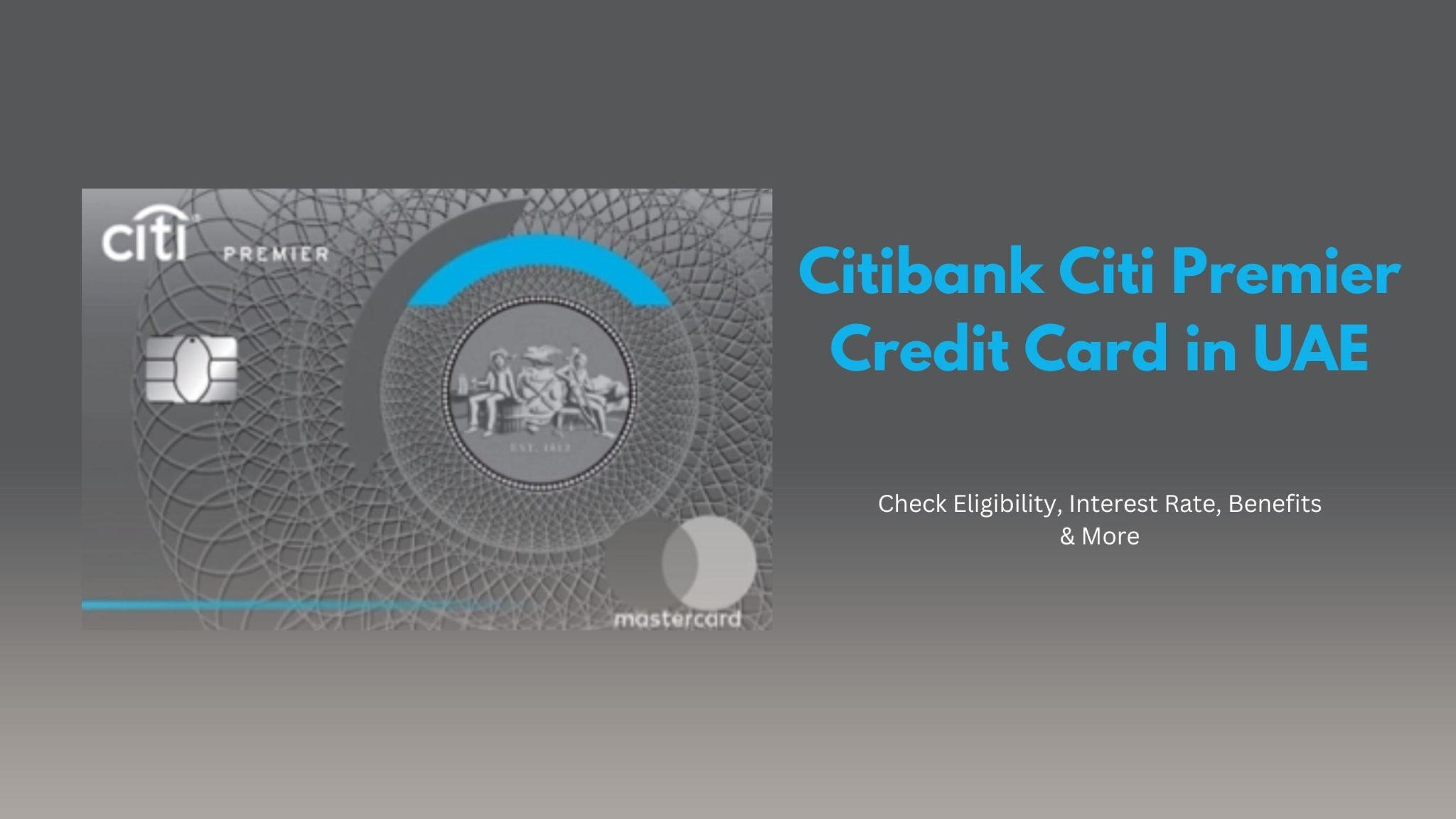 Citibank Premier Credit Card UAE