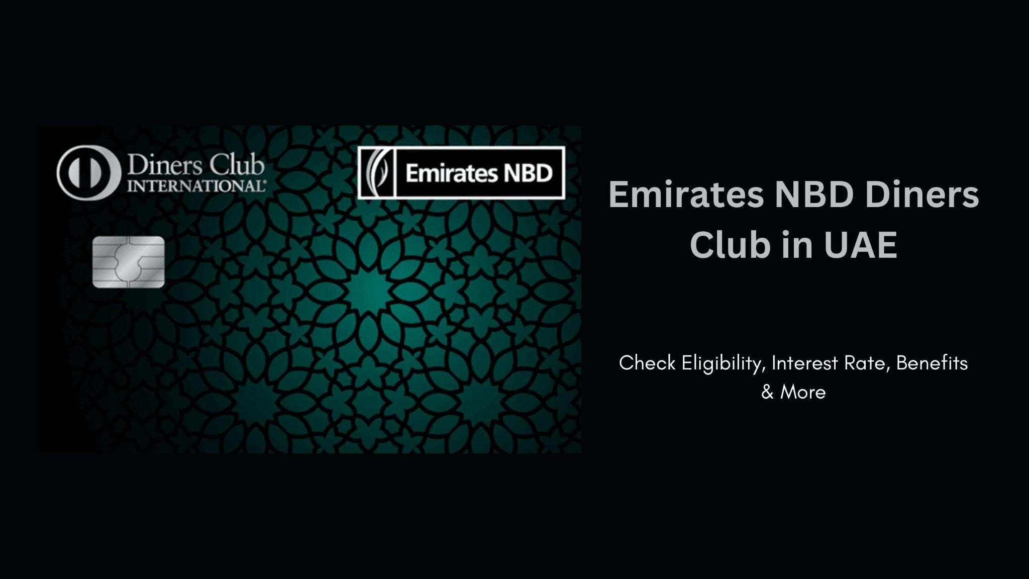 Emirates NBD Diners Club Credit Card