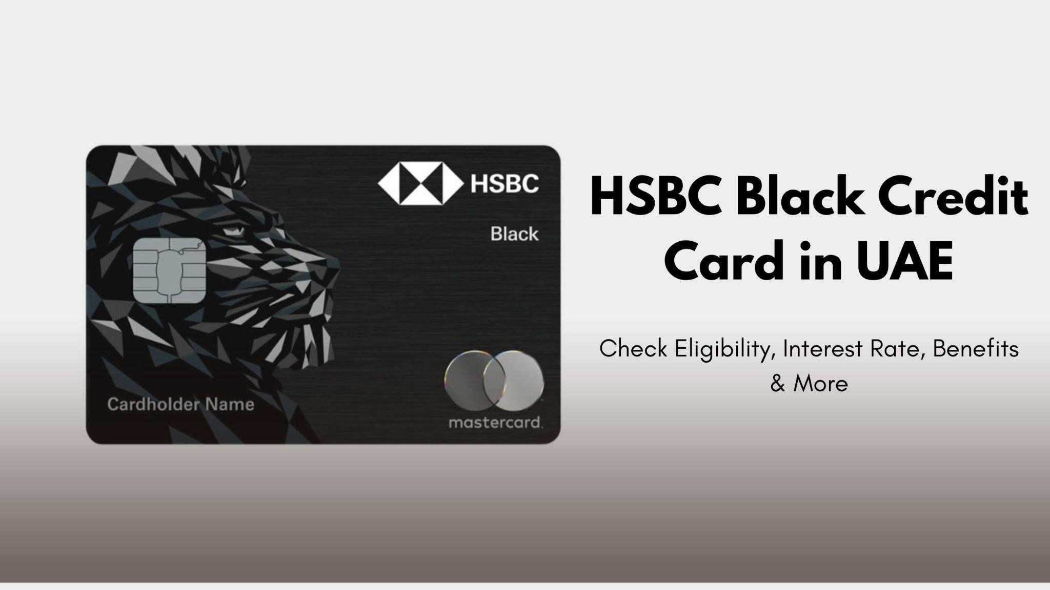 HSBC Black Credit Card in UAE