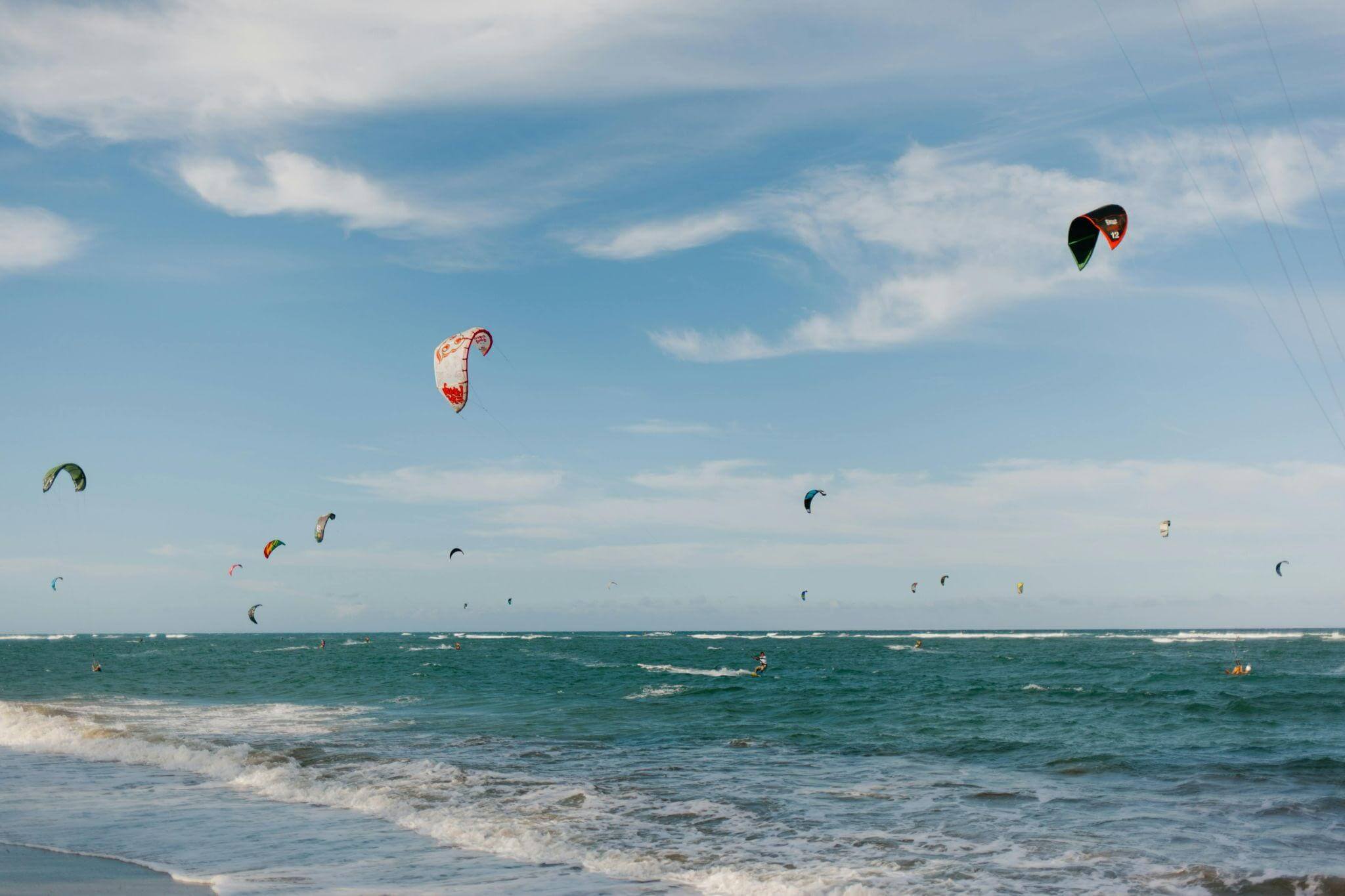 Spot Kite Surfers at Sunset Beach