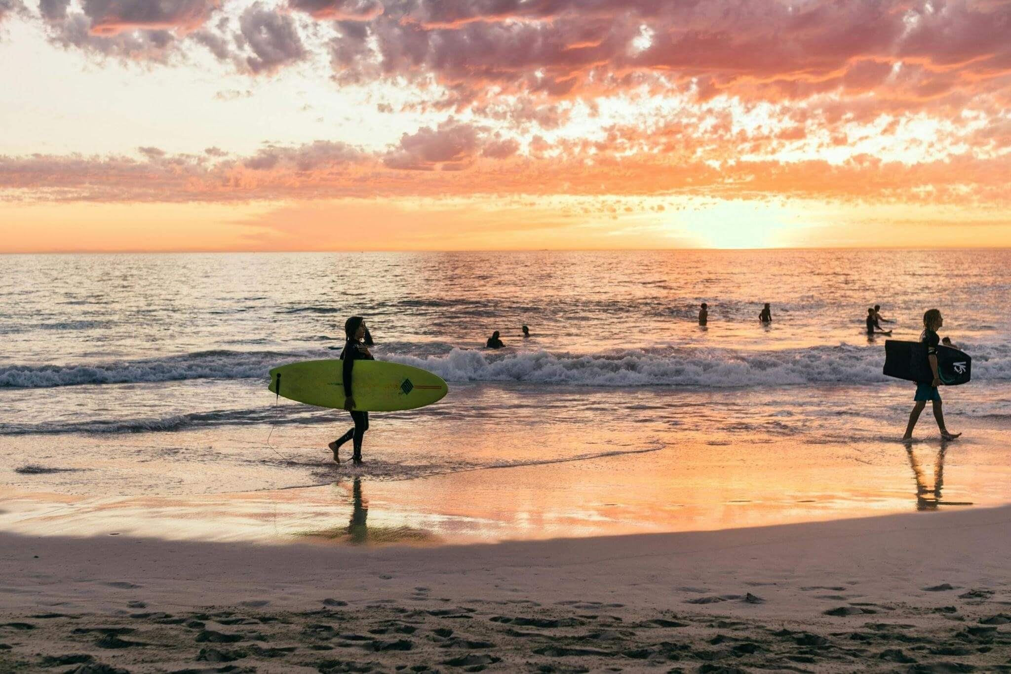 Surfing at Sunset Beach