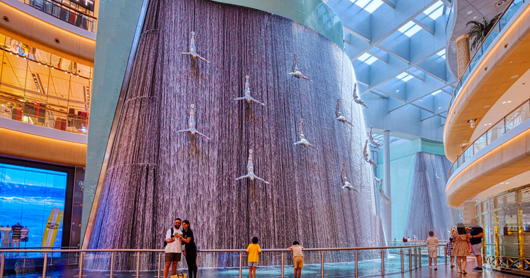 Waterfall in Dubai Mall